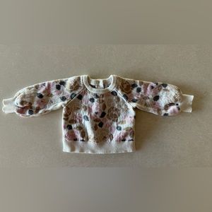 Janie and Jack Rose Puff Sleeve Sweater